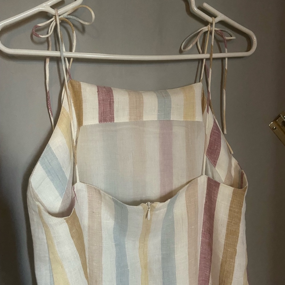 Madewell x LAUDE Organic Linen Jane Maxi Dress in Painter Stripe — Large - Picture 7 of 11